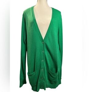 Banana Republic Vibrant Green Cardigan